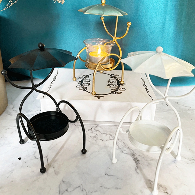 Giá Đỡ Nến Hình Ghế Bãi Biển Mini Bằng Sắt Rèn Luyện Trang Trí Nhà Cửa / Sự Kiện