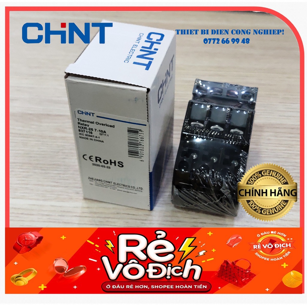 Relay nhiệt NXR-25 dùng cho contactor NXC-06~38 Chint