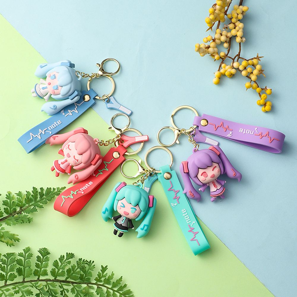 Móc khóa gắn búp bê hình Hatsune Miku dễ thương