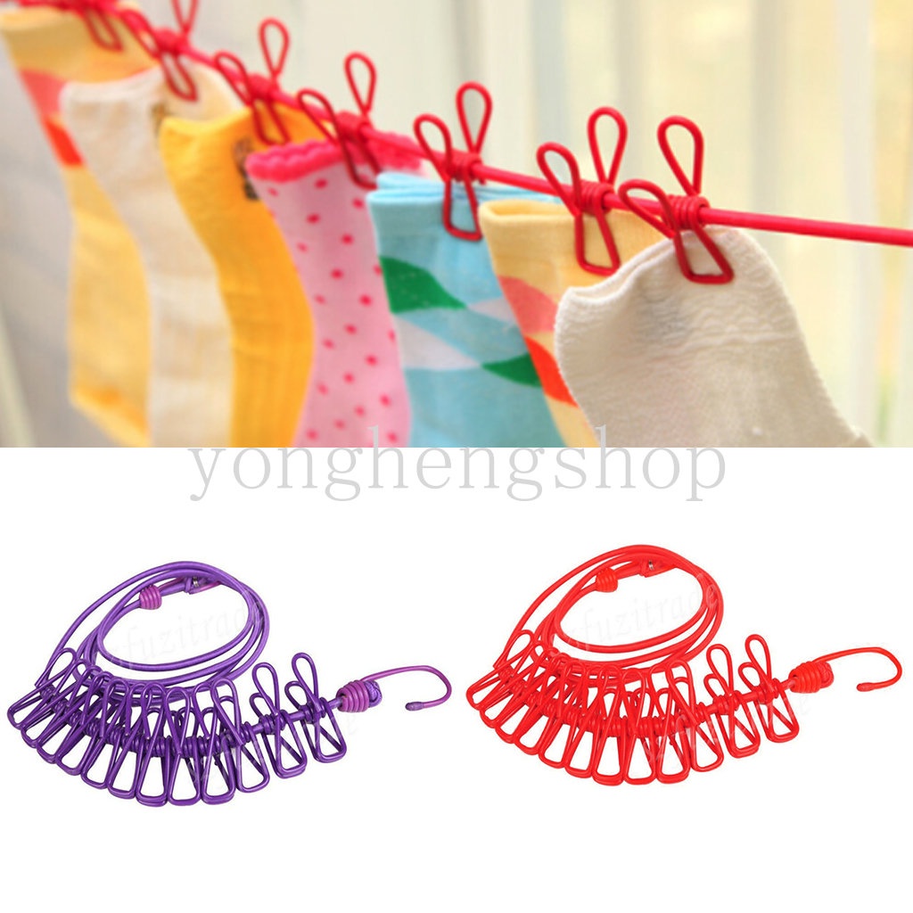 Dây Phơi Quần Áo Có Kẹp Tiện Lợi