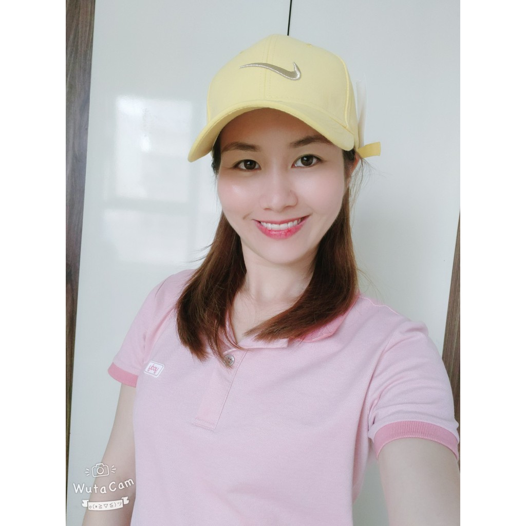 Mũ lưỡi trai thêu chữ logo nhiều màu cho nam, nữ vải cotton thấm hút mồ hôi_Siberi
