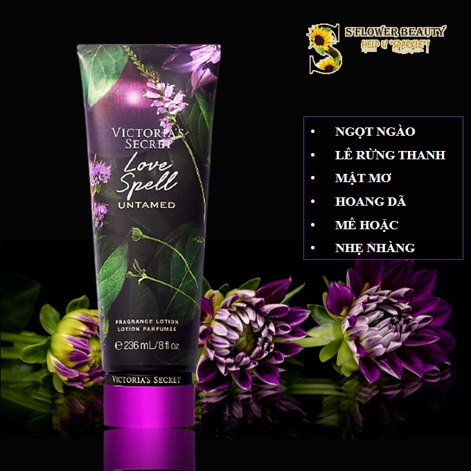 BST UNTAMED Sữa Dưỡng Thể Nước Hoa Victoria's Secret Lotion - Love Spell | Pure Seduction | Velvet Petal | Bare Vanilla