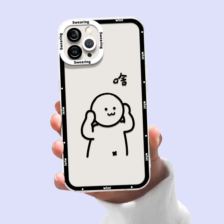 Ốp Điện Thoại TPU Silicone Trong Suốt Chống Sốc In Hình Hoạt Hình Cho IPhone 14 13 12 11 Pro X XR XS Max 6 6S 7 8 Plus