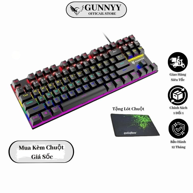 Bàn phím cơ 💝𝐅𝐑𝐄𝐄 𝐒𝐇𝐈𝐏💝 , gaming phát sáng ,phù hợp cho máy tính để bàn chơi game ,laptop