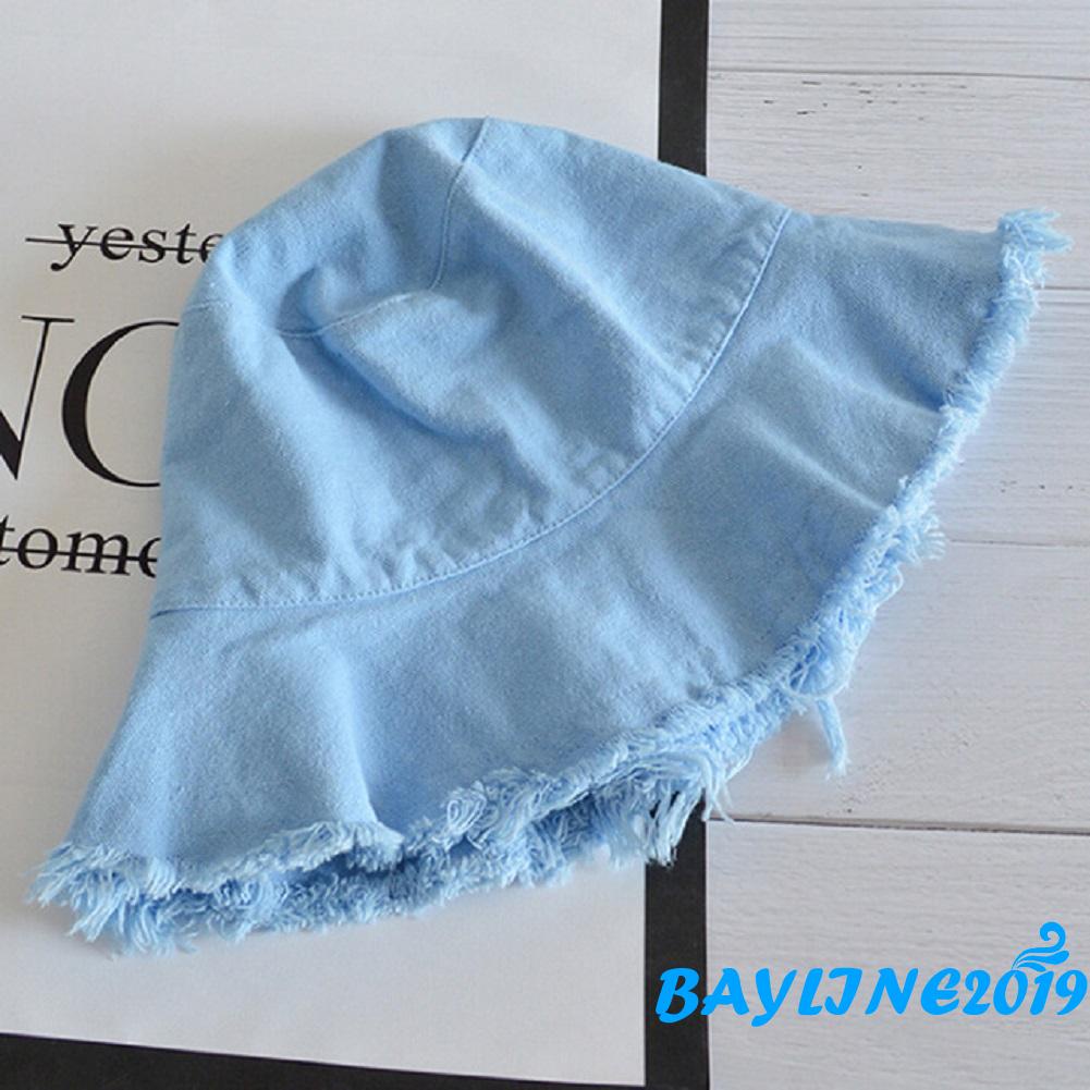 Nón bucket màu trơn thời trang mùa hè cho nữ