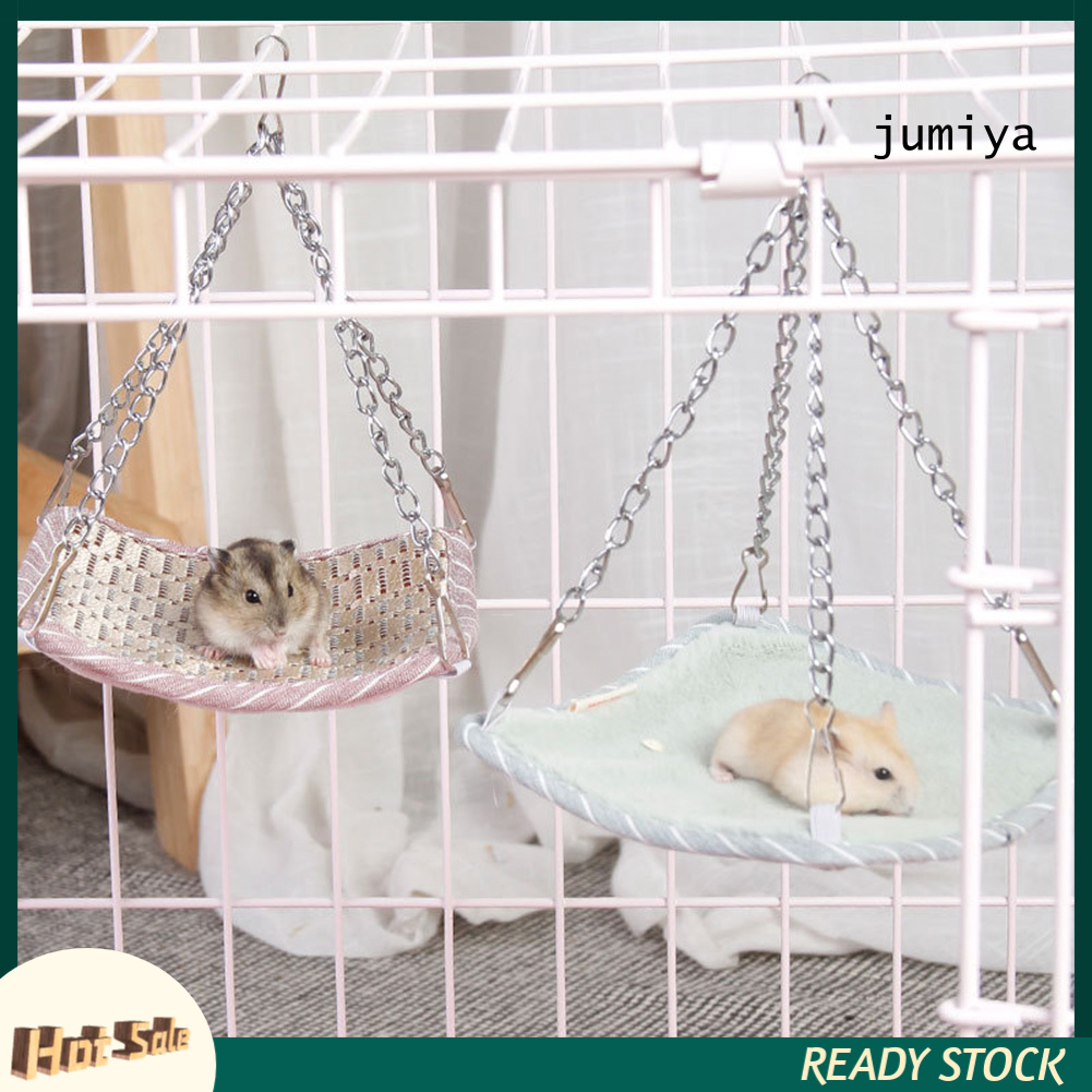 Giường Ngủ Cho Chuột Hamster / Sóc / Sóc 4 Mùa Có Dây Xích