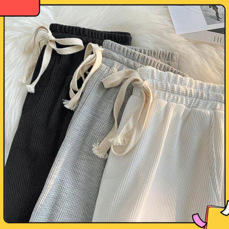 Quần Jogger Tổ ong Chữ C - Quần ống rộng bo gấu thể thao unisex phong cách Ulzzang