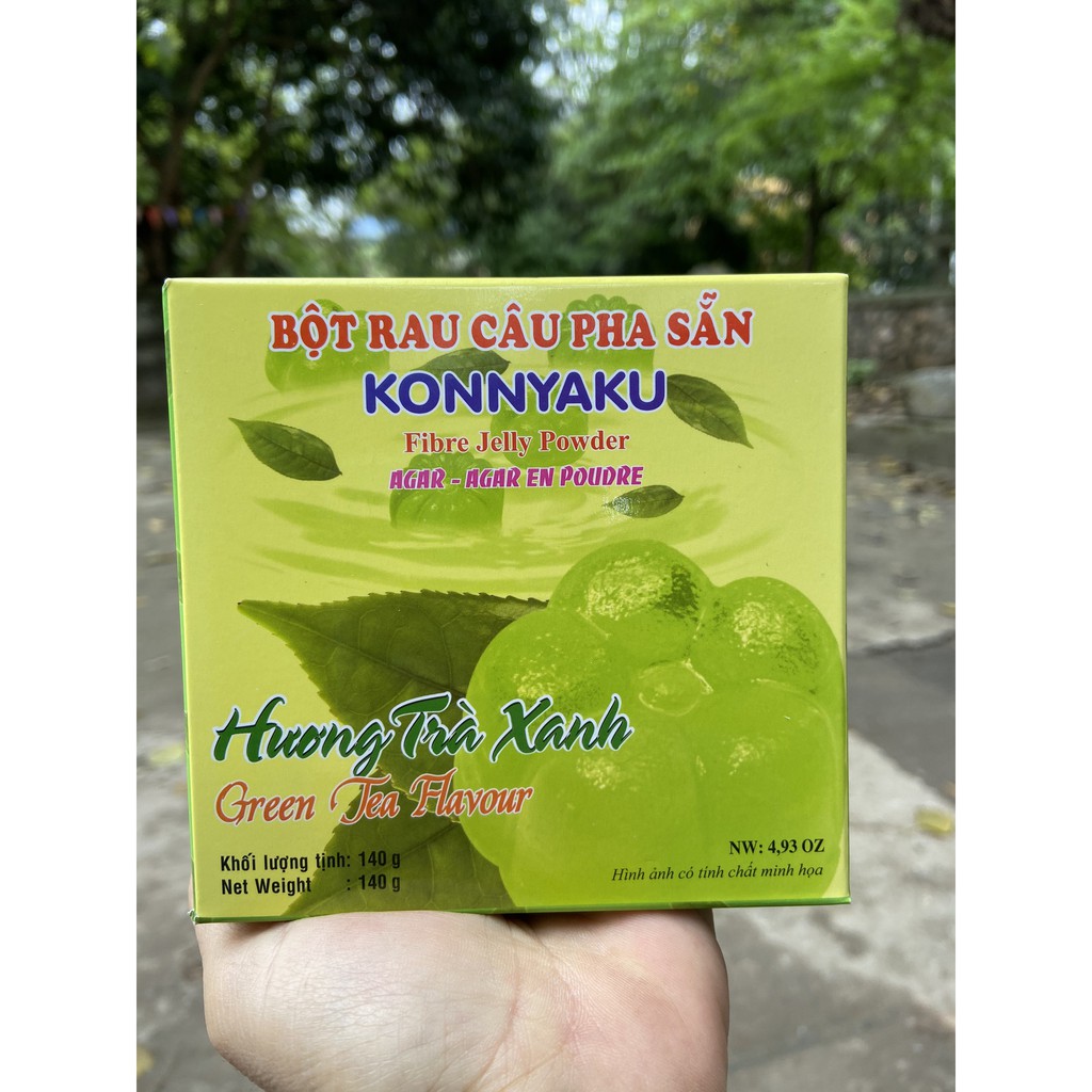 BỘT RAU CÂU PHA SẴN KONNYAKU HƯƠNG TRÀ XANH 140G