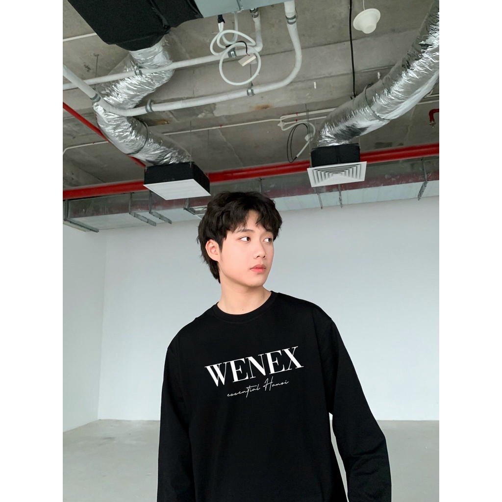 Áo Thun Dài Tay Sweater WENEX Phông Unisex Nam Nữ Cotton Oversize Form Rộng Local Brand Essential Hanoi 2.0