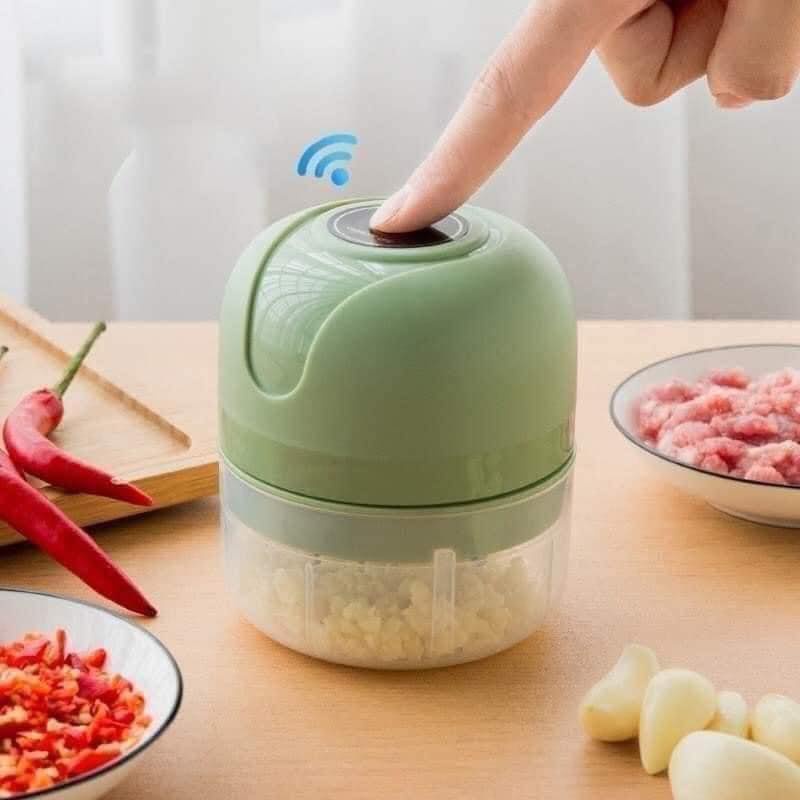 Máy Xay Mini Đa Năng Tích Điện Dụng Cụ Xay Tỏi, Ớt, Rau, Củ Quả Và Thịt