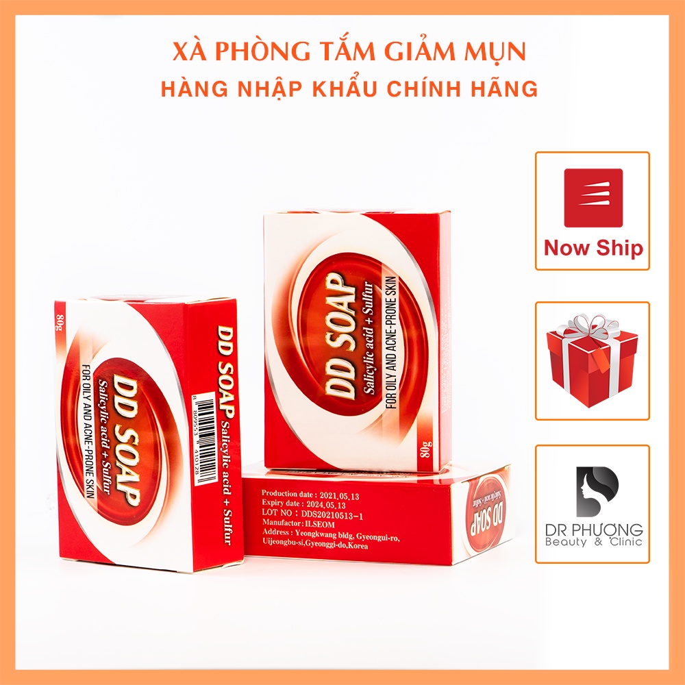 [CHÍNH HÃNG] Xà phòng tắm giảm mụn , dày sừng DD SOAP