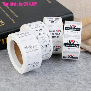 Set 2 cuộn nhãn dán chữ thank you for your order