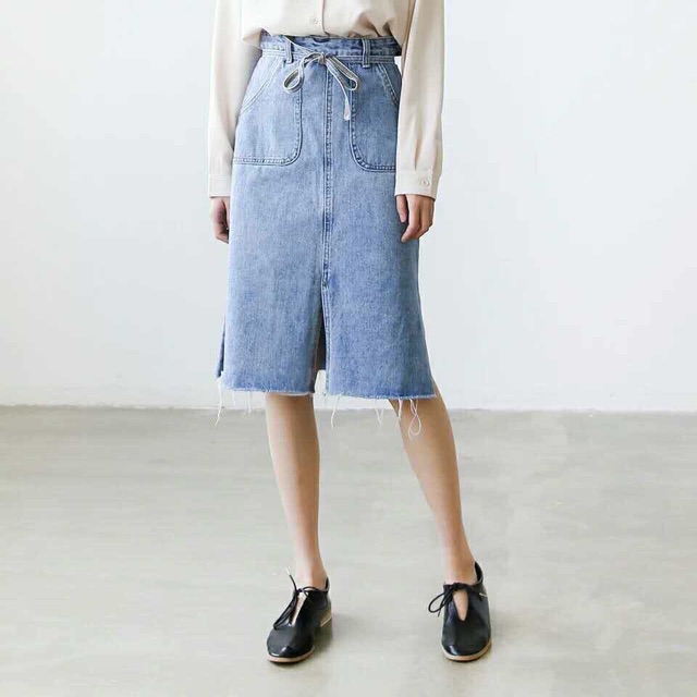 CHÂN VÁY BÒ DÀI XẺ QUẢNG CHÂU MS14826 (B5-2)