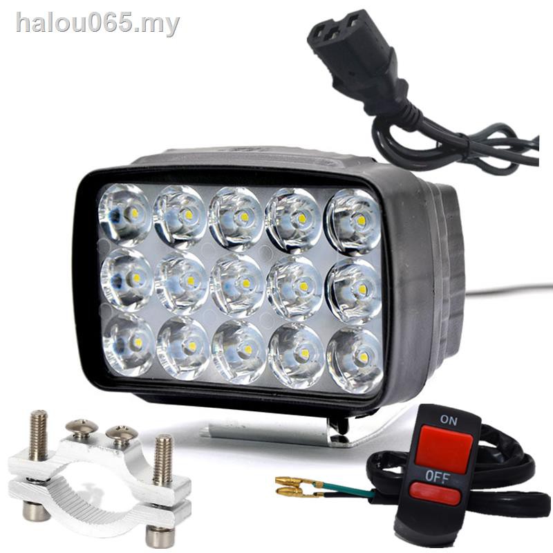 ◎∋Đèn pha xe máy 15 hạt led siêu sáng đậm đặc