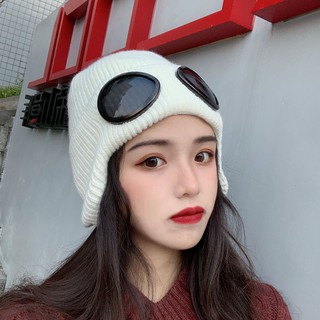 Mũ len trùm đầu mùa đông phong cách Hàn Quốc cho nam nữ