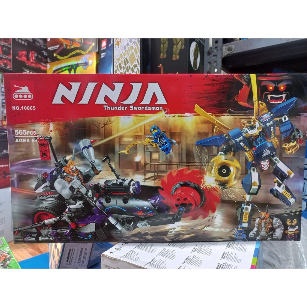 Đồ chơi lắp ráp 10805 xếp mô hình Ninja season phần 8 Samurai X đại chiến siêu xe Killow và Ninja Jay