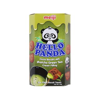 [COMBO 2 HỘP]_Bánh gấu nhân kem trà xanh Meiji Hello Panda hộp 50g