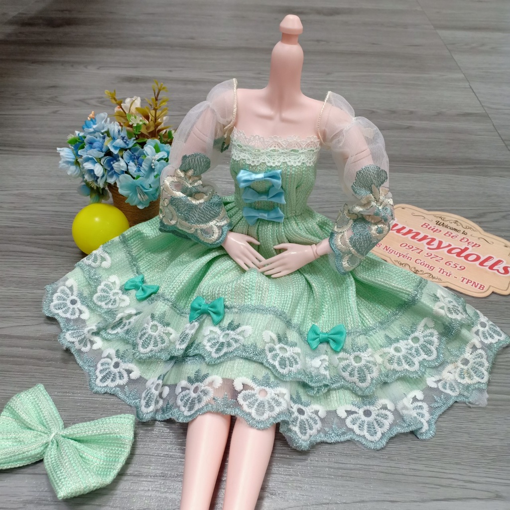 Váy Tiểu Thư Sang Trọng Cho Búp Bê 60cm