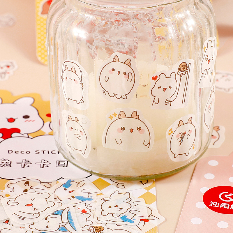 Nhãn dán trang trí kiểu hoạt hình đáng yêu sáng tạo