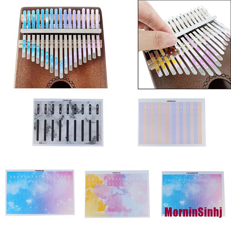Bộ Miếng Dán Sticker Kalimba Cho Nhạc Cụ
