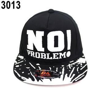 Nón Snapback Họa Tiết NO PROBLEM Thời Trang ( Đen 3013 ) - NÓN HẢI