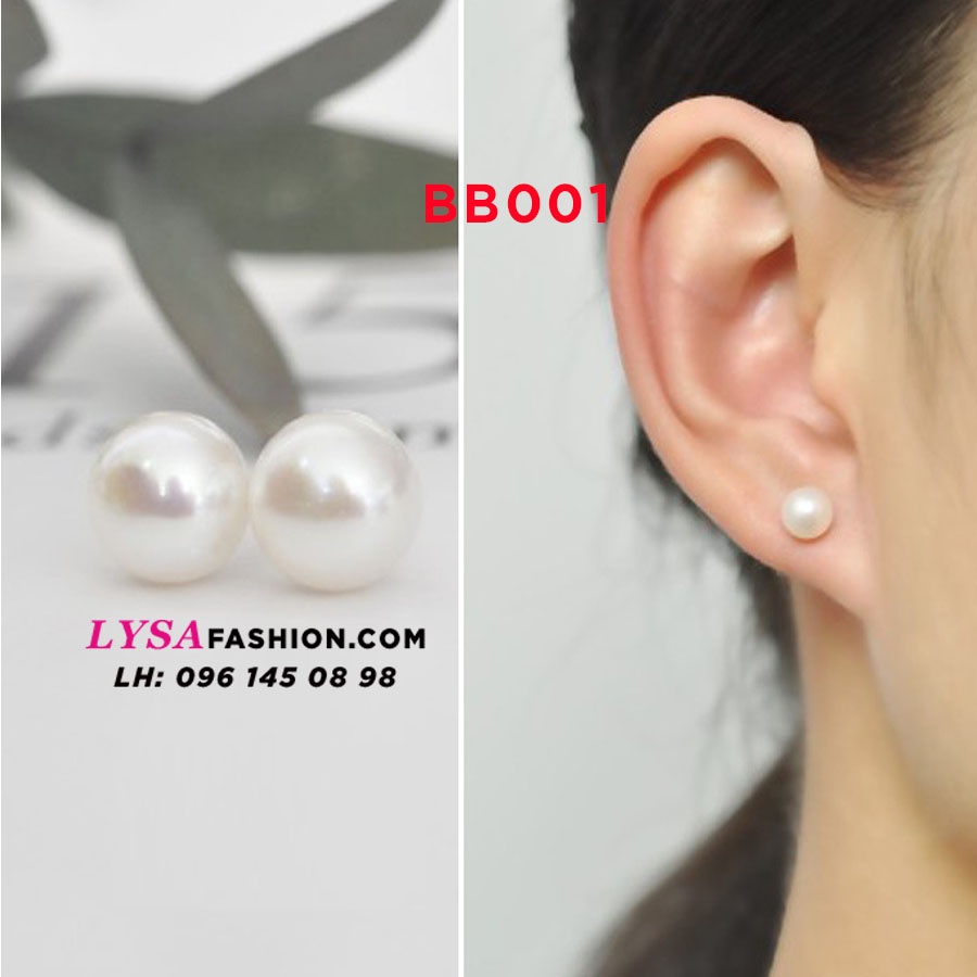 Bông Tai Ngọc Trai Giả, Hoa Tai Nữ Mã BB001, Khuyên Tai Sang Trọng, Phụ Kiện Thời Trang Nữ