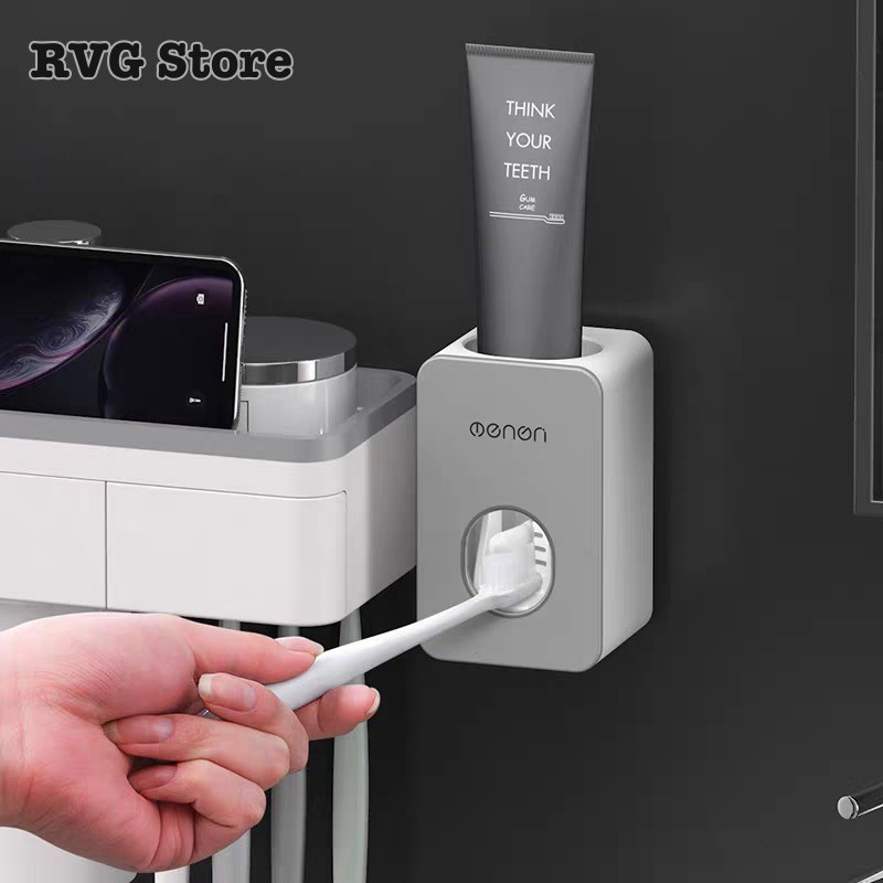 Bộ nhả kem đánh răng Tự động OENON Nhựa ABS cao cấp rất đẹp cho nhà tắm của bạn Hàng công ty