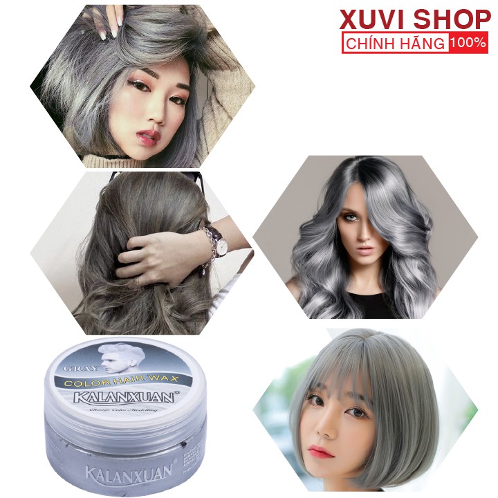 Sáp Vuốt Nhuộm Tóc Màu Xám Khói / Bạc KALANXUAN 100ml Chính Hãng Đổi Màu Tạm Thời - XUVI SHOP | BigBuy360 - bigbuy360.vn