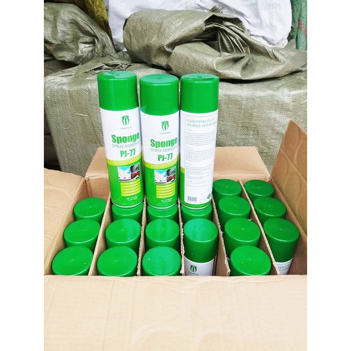 Combo 2 Chai Keo Dán Tường Đa Năng, Keo Xịt, Keo Phun Cho Xốp, Decan, Sàn Nhựa