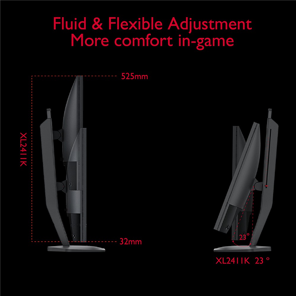 Màn hình gaming BenQ ZOWIE XL2411K 24 inch 144Hz 1ms công nghệ DyAc độc quyền chuyên Esports FPS (VALORANT CSG PUBG)