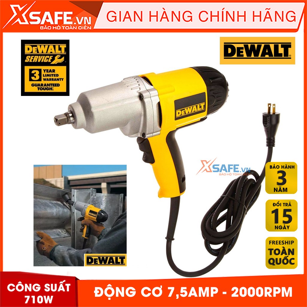 Máy vặn bulong cầm tay DEWAT DW293-B1 công suất 710W. Máy khoan vặn bu lông dùng trong các dây chuyền lắp ráp, gara ô tô