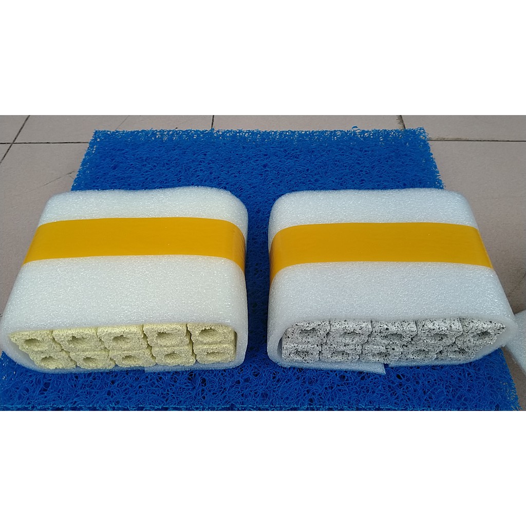 Combo 10 thanh sứ 15x4cm lọc nước hồ cá.