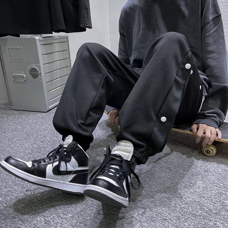 Quần Thể Thao Ống Rộng Kẻ Sọc Đơn Giản Thời Trang Unisex quần âu nam quần jogger nữ ống rộng quần ống rộng unisex quần âu nam cao cấp