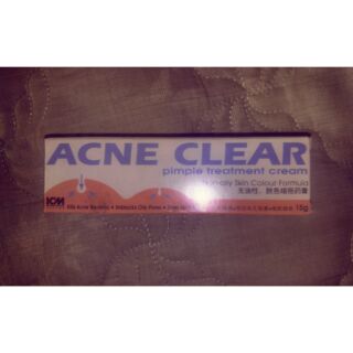 Acne Clear pimple treatment cream