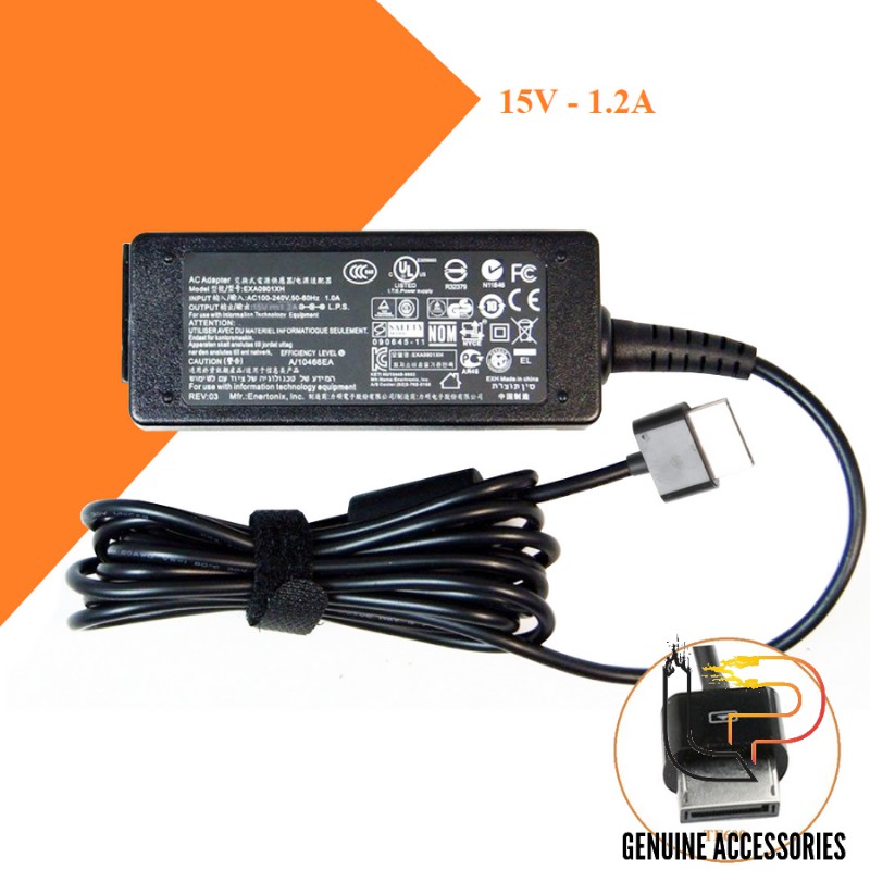 BỘ SẠC LAPTOP ASUS 15V-1.2A - ADAPTER LAPTOP ASUS 15V-1.2A (ASUS TRANSFORMER TF101,TF201,TF300,TF600 )