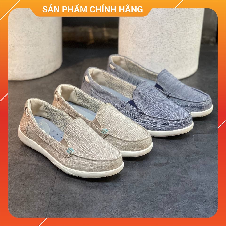 Giày Lười Nữ, Cross Slip On Walu Chambray Loafer Women Chính Hãng