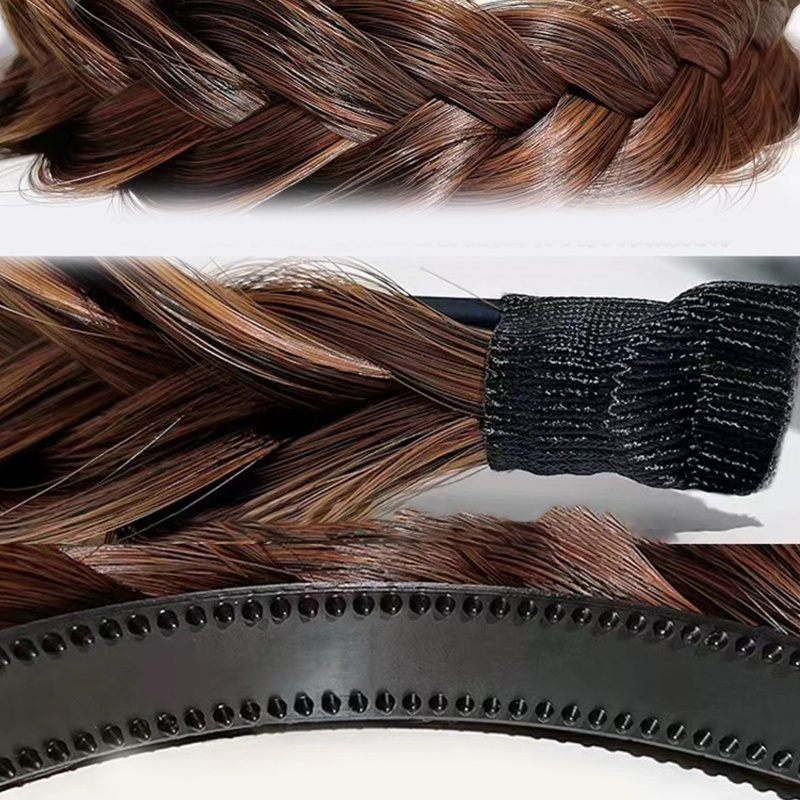 Băng Đô Bện Tóc Chống Trượt Kiểu Xương Cá