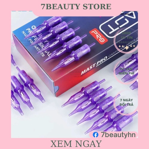 Hộp Kim 1 Máy Pen MAST PRO Tím Chính Hãng Phun Xăm