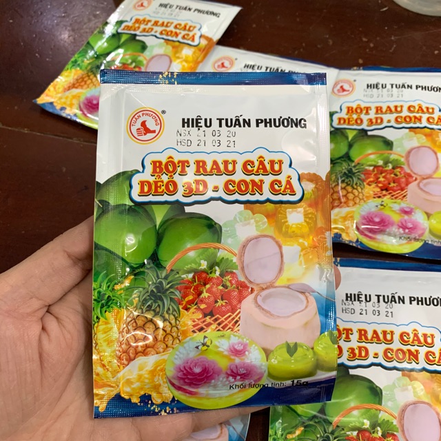 1 Gói Bột Rau Câu dẻo 3D - Con Cá