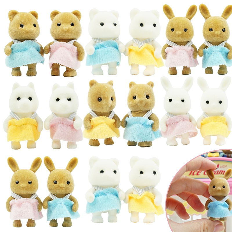 SYLVANIAN FAMILIES Bộ Đồ Chơi Nhà Búp Bê Gia Đình Thỏ Làm Quà Tặng Sinh Nhật