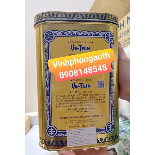 Bột ngọt Hongkong- Bột Ve-Tsin Gourmet Powder 2.25kg - HongKong Trade Mark The Tien Chu