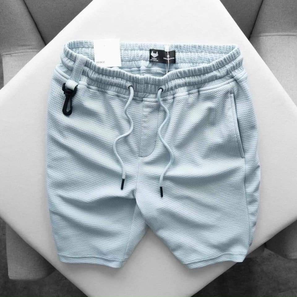 Quần short nam - quần đùi thun xốp màu trơn cực thoáng - có túi khóa