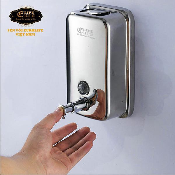 Bình xịt nước rửa tay Inox SUS 304 treo tường Eurolife EL-X26