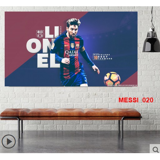 Poster decal dán tường cầu thủ Messi