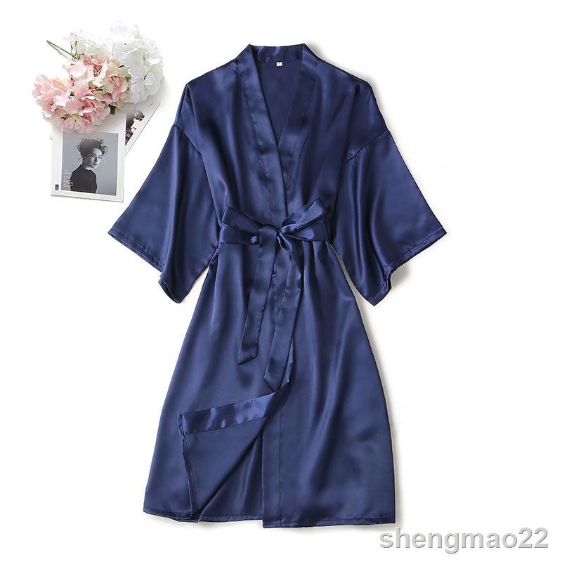 Áo Choàng Ngủ Dáng Dài Form Rộng Kiểu Kimono Cho Cặp Đôi