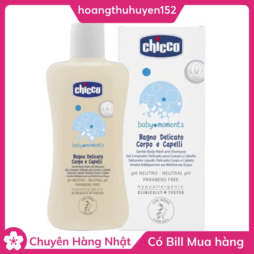 Sữa tắm gội chiết xuất Yến Mạch Hoa cúc 0m+ Chico - Chăm sóc cơ thể bé