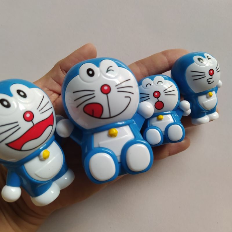 Túi 4 mèo Doraemon trang trí bánh kem, Doremon trang trí bánh