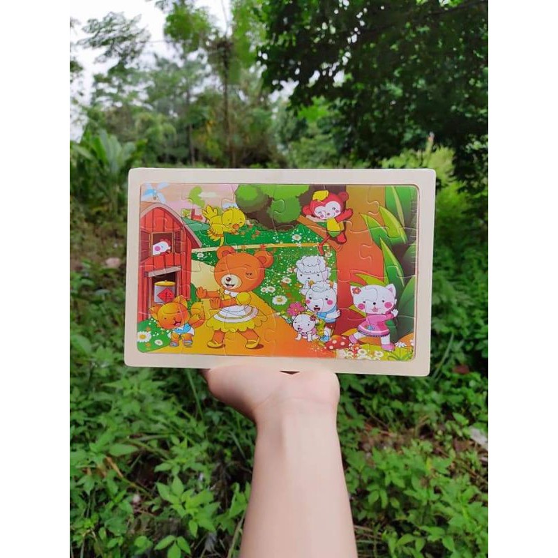 Tranh ghép 24 Mảnh gỗ cho bé