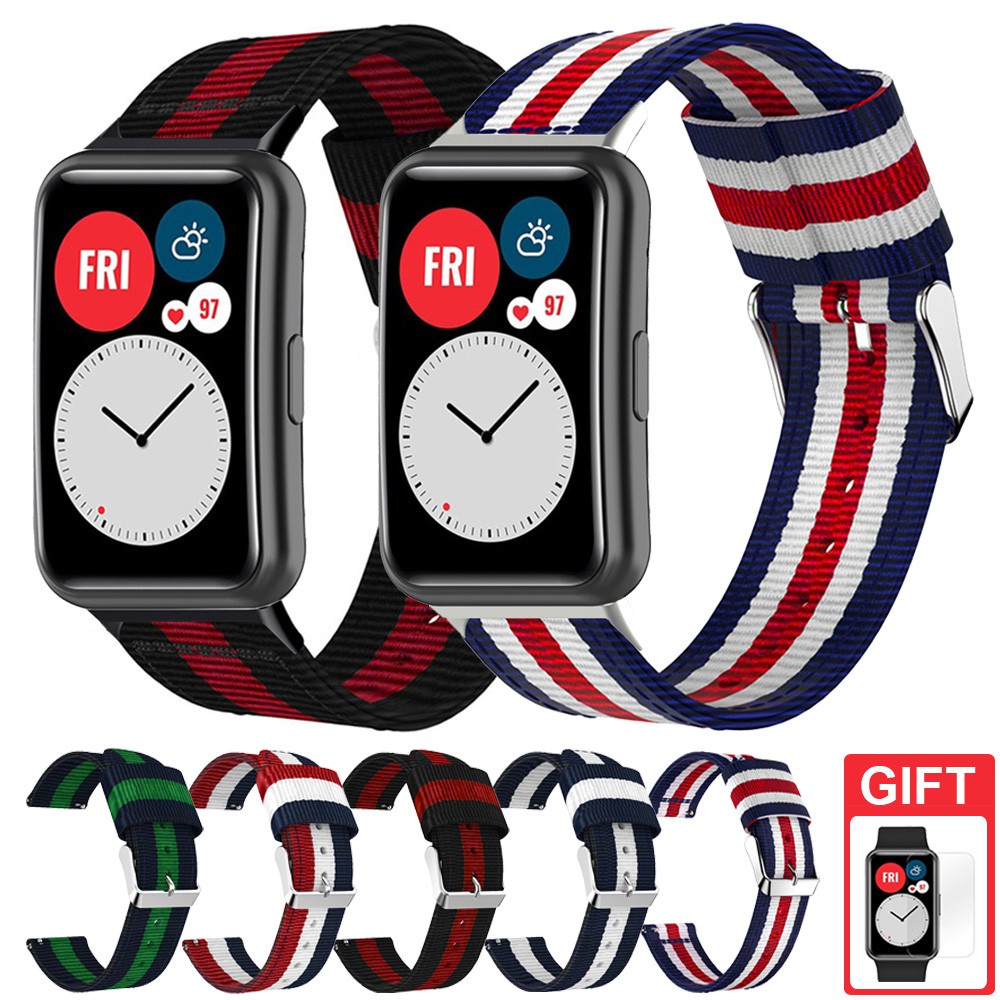 Dây đeo sợi nylon cho đồng hồ thông minh Huawei Watch Fit