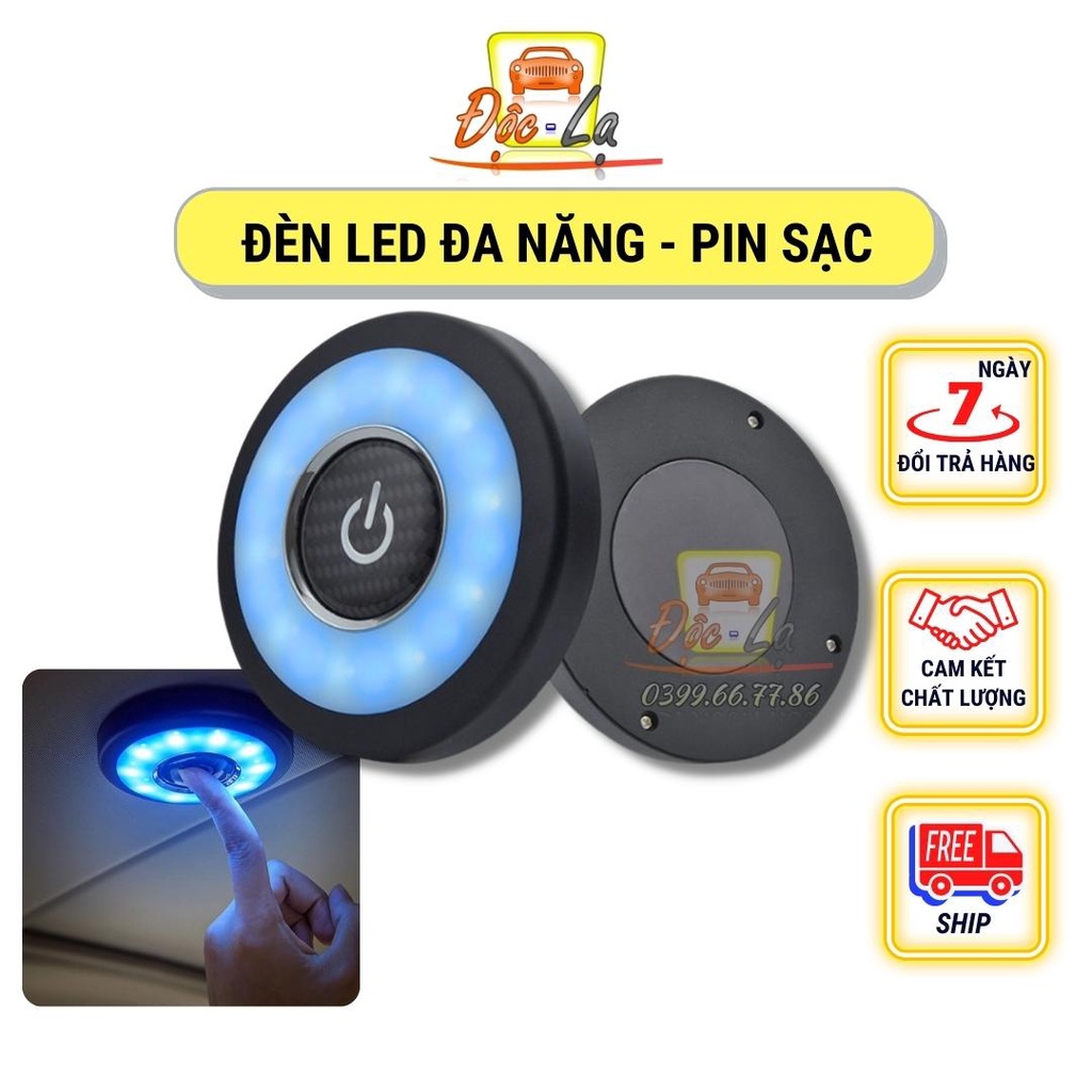 Đèn led đa năng gắn trần nhà phòng khách, bếp, ô tô, gia đình - Biến đổi 3 màu: Xanh, trắng, vàng